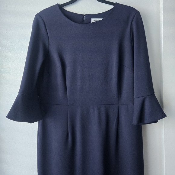 Shelby & Palmer Navy 3/4 Sleeve Dress-Size 14 - Picture 11 of 11